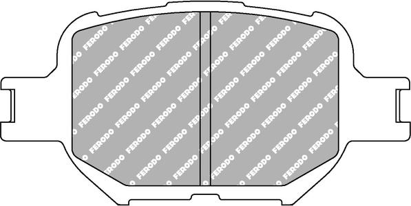 Ferodo Racing FCP1528R - Brake Pad Set, disc brake autospares.lv