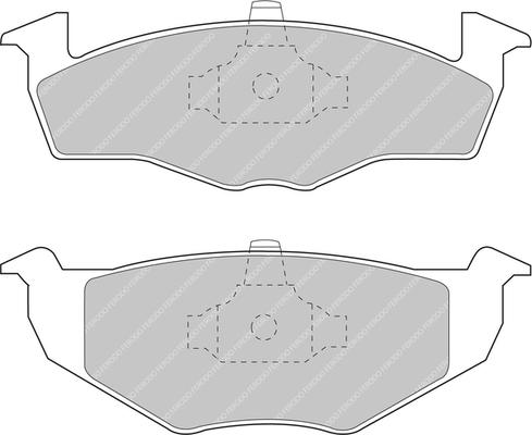 Ferodo Racing FCP1054H - Brake Pad Set, disc brake autospares.lv