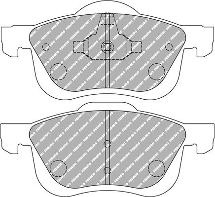 Ferodo Racing FCP1382H - Brake Pad Set, disc brake autospares.lv