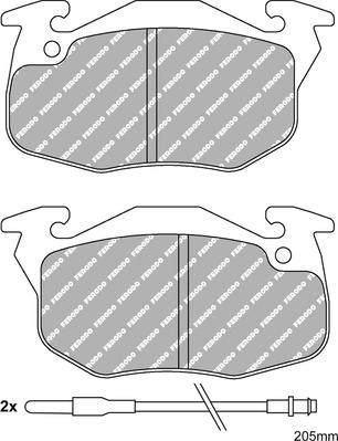 Ferodo Racing FDS393 - Brake Pad Set, disc brake autospares.lv