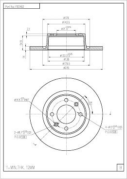 FI.BA FBD462 - Brake Disc autospares.lv