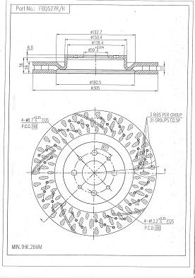 FI.BA FBD527R/H - Brake Disc autospares.lv