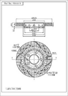 FI.BA FBD134/H - Brake Disc autospares.lv