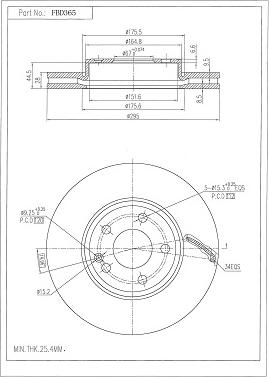 FI.BA FBD365 - Brake Disc autospares.lv