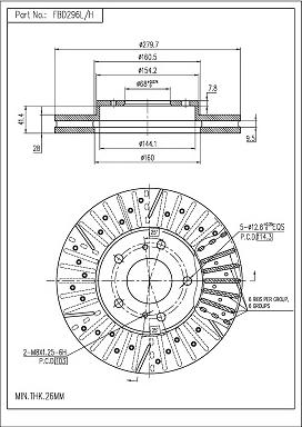 FI.BA FBD296L/H - Brake Disc autospares.lv