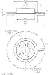 FI.BA FBD291 - Brake Disc autospares.lv