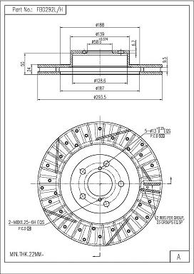 FI.BA FBD292L/H - Brake Disc autospares.lv