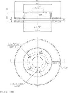 FI.BA FBD258 - Brake Disc autospares.lv