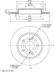 FI.BA FBD257 - Brake Disc autospares.lv