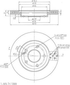 FI.BA FBD266 - Brake Disc autospares.lv