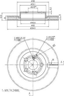 FI.BA FBD261 - Brake Disc autospares.lv