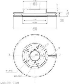 FI.BA FBD289 - Brake Disc autospares.lv