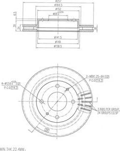 FI.BA FBD284 - Brake Disc autospares.lv