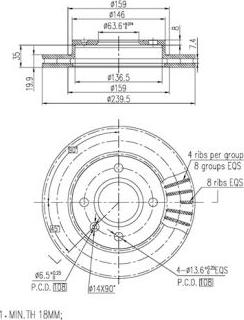 FI.BA FBD285 - Brake Disc autospares.lv