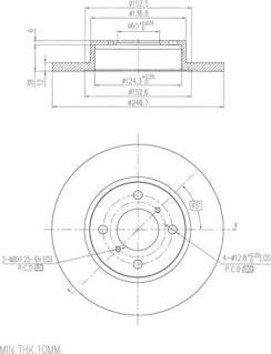 FI.BA FBD280 - Brake Disc autospares.lv