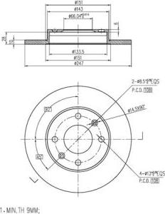 FI.BA FBD282 - Brake Disc autospares.lv