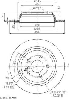 FI.BA FBD271 - Brake Disc autospares.lv