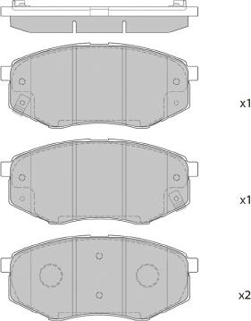 FI.BA FBP4407 - Brake Pad Set, disc brake autospares.lv