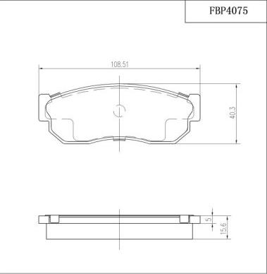 FI.BA FBP4075 - Brake Pad Set, disc brake autospares.lv