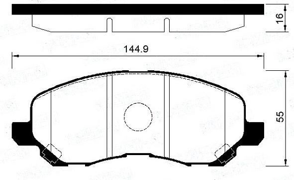 FI.BA FBP4195 - Brake Pad Set, disc brake autospares.lv