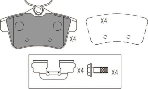 FI.BA FBP4196 - Brake Pad Set, disc brake autospares.lv