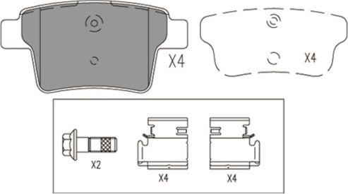 FI.BA FBP4192 - Brake Pad Set, disc brake autospares.lv