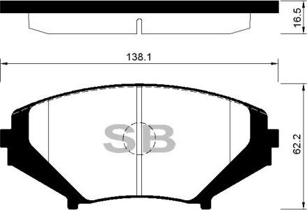 FI.BA FBP4155 - Brake Pad Set, disc brake autospares.lv