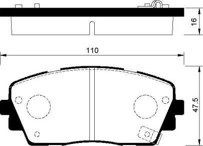 BENDIX 573420B - Brake Pad Set, disc brake autospares.lv