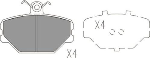 FI.BA FBP4169 - Brake Pad Set, disc brake autospares.lv