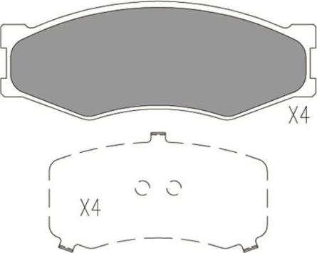 FI.BA FBP4168 - Brake Pad Set, disc brake autospares.lv