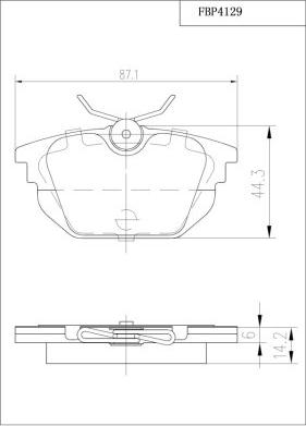 FI.BA FBP4129 - Brake Pad Set, disc brake autospares.lv