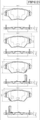 FI.BA FBP4121 - Brake Pad Set, disc brake autospares.lv