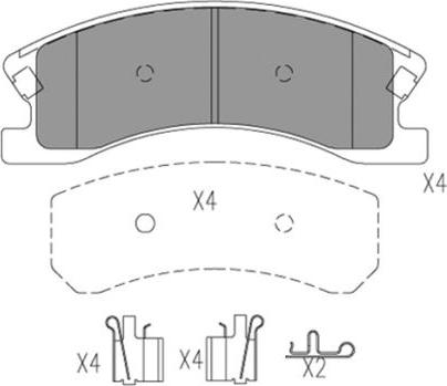 FI.BA FBP4171 - Brake Pad Set, disc brake autospares.lv