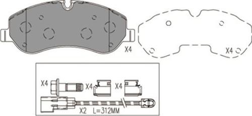 FI.BA FBP4178 - Brake Pad Set, disc brake autospares.lv