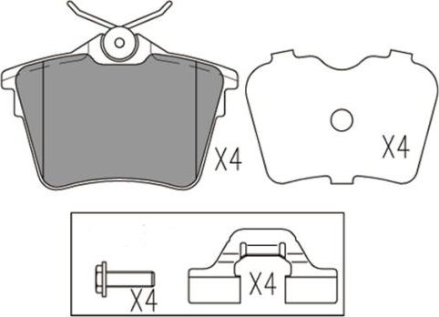 FI.BA FBP4172 - Brake Pad Set, disc brake autospares.lv