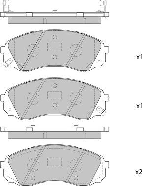 FI.BA FBP4395 - Brake Pad Set, disc brake autospares.lv