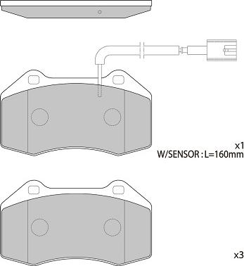 LPR 5P1671 - Brake Pad Set, disc brake autospares.lv