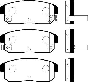 FI.BA FBP4340 - Brake Pad Set, disc brake autospares.lv