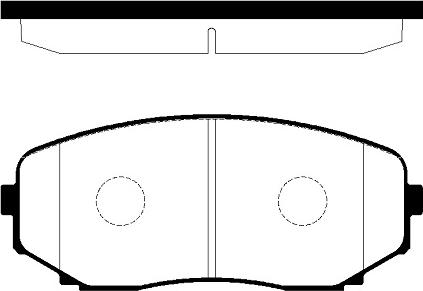 JFBK HN561 - Brake Pad Set, disc brake autospares.lv