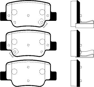 Japanparts JPA276AF - Brake Pad Set, disc brake autospares.lv