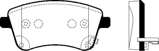 FI.BA FBP4380 - Brake Pad Set, disc brake autospares.lv