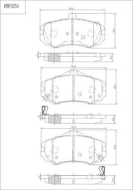 FI.BA FBP4254 - Brake Pad Set, disc brake autospares.lv