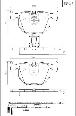 FI.BA FBP4212 - Brake Pad Set, disc brake autospares.lv