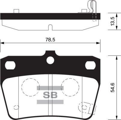 FI.BA FBP1457 - Brake Pad Set, disc brake autospares.lv