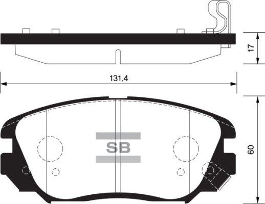 FI.BA FBP1402 - Brake Pad Set, disc brake autospares.lv