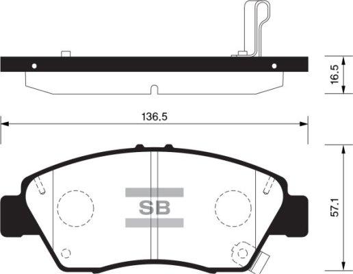 FI.BA FBP1435 - Brake Pad Set, disc brake autospares.lv