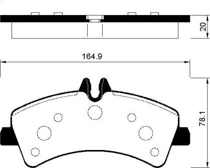 FI.BA FBP1426 - Brake Pad Set, disc brake autospares.lv