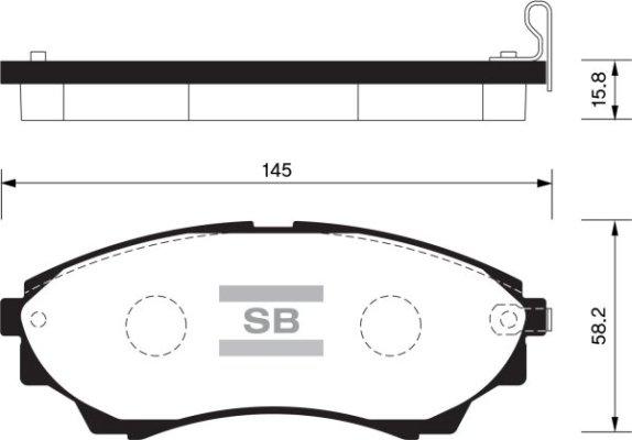 Stark SKBP-0011269 - Brake Pad Set, disc brake autospares.lv