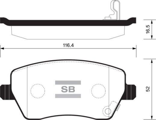 FI.BA FBP1564 - Brake Pad Set, disc brake autospares.lv