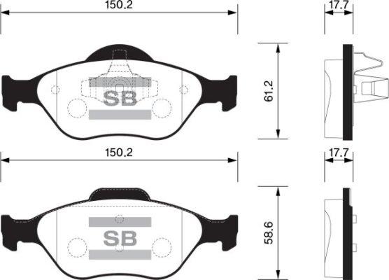 FI.BA FBP1565 - Brake Pad Set, disc brake autospares.lv